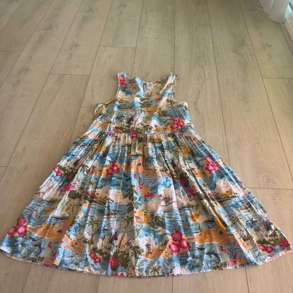 Disney Mickey and friends Hawaiian women's dress size L